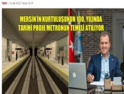 Mersin Metrosu için ilk kazma vuruluyor.